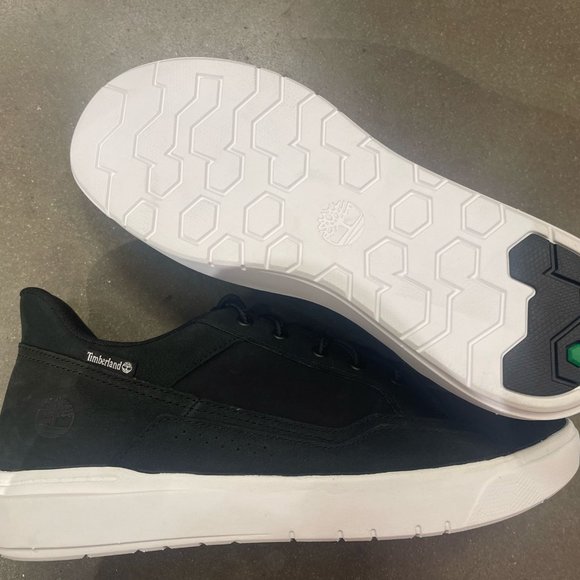 NEW TIMBERLAND MEN'S ALLSTON LOW LACE SNEAKER BLACK NUBUCK A69WD ALL SIZES - Picture 4 of 8